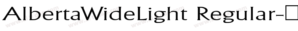 AlbertaWideLight Regular字体转换